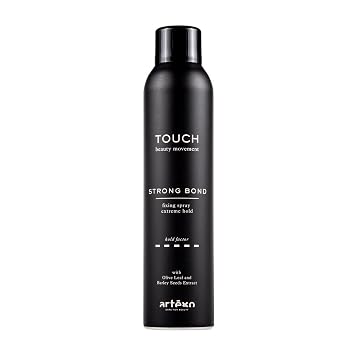 Artego TOUCH Strong Bond Fixing Spray (8.5 oz) Extreme Hold Hairspray for Long-Lasting Volume, Control & Frizz Protection