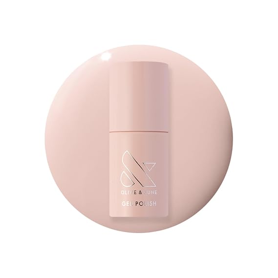 Olive & June Gel Nail Polish, The Queen Takes Her Tea with Milk | Hema-free gel polish; up to 21 days of wear, damage-free removal; UV LED lamp needed; salon-quality manicure at home