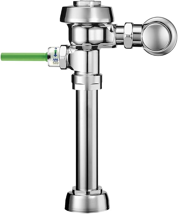 Sloan WES 111 UPPERCUT Exposed Manual Water Closet Flushometer, 1.6/1.1 GPF Flush Valve - Dual Flush, Non-Hold-Open Handle, Fixture Connection Top Spud, Polished Chrome Finish, 3720000