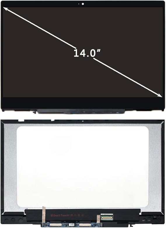 FHD LCD Touch Screen Replacement for HP Pavilion X360 14M-CD0001DX 14M-CD0003DX 14M-CD0005DX 14M-CD0006DX L20555-001 L20553-001 LED Display Digitizer Assembly+Bezel 15.6" (Support Stylus)