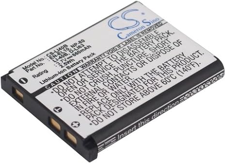 Battery Compatible with BenQ LR100, LR200, LT100, P1410, S1410, S1420, S1430, T1260, T1460, W1240, W1220, Part Number: 02491-0061-21, 2H.02A1M.001, D032-05-8023, DLI216, 660mAh