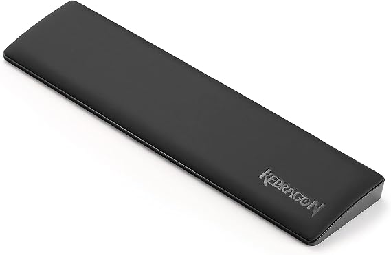 Redragon P035 Meteor S Computer Keyboard Wrist Rest Pad, Ergonomic Soft Memory Foam Wrist Support w/Anti-Slip Rubber Base, 60% 61 Keys Compact Size 11.38 x 2.87 in, 0.78 inch (20mm) Height, Black