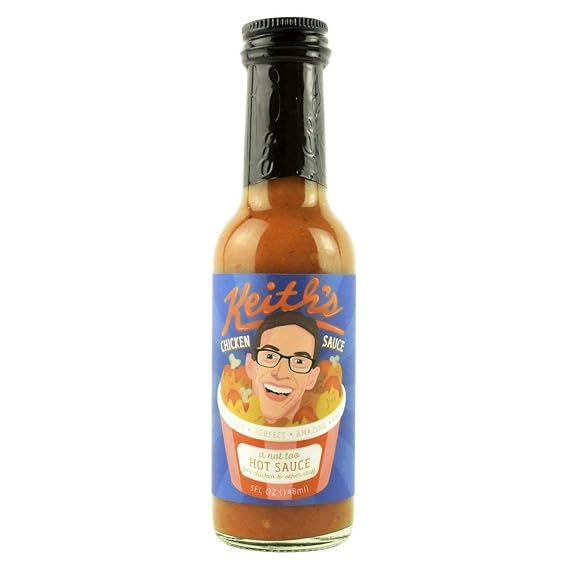 Keith's Chicken Sauce by Heatonist, Hot Sauce Made with Natural Ingredients: Serrano Peppers, Ranch & Vermont Maple Syrup, 5 fl oz Bottle (1-Pack)