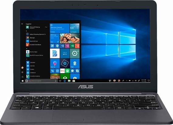 Asus Vivobook E203MA Thin and Lightweight 11.6 Inch HD Laptop Intel Celeron N4000 Processor, 4GB RAM, 64GB eMMC Memory, 802.11AC Wi-Fi, HDMI, USB-C, Win 10