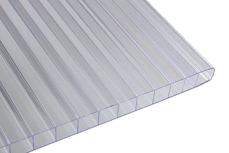 Falken Design Clear Polycarbonate Lexan Sheet - 12" x 12" x 3/16" – Durable, Impact-Resistant & UV-Protected Plastic Panel Perfect for Window Repairs, Greenhouses, DIY Projects, Outdoor Covers