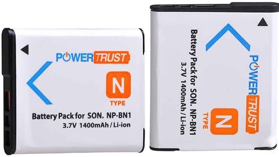 2X NP-BN1 Battery for Sony NP BN1 NPBN1 BC-CSN and Cyber-Shot DSC-QX10 QX30 QX100 DSC-TF1 DSC-TX10 TX20 TX30 DSC-W530 DSC-W570 DSC-W650 DSC-W800 DSC-W830 Digital Camera