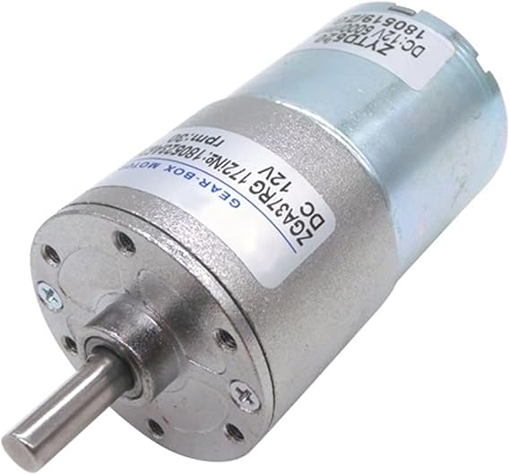 Model Geared ZGA37RG ZYTD520 DC Motors, 12V 24V 10W 2/5/10/15/20/30/50/1000rpm, DC Gear Motor, Slow Speed Reversible Rotation Rotating Torque (Size : 1000rpm, Color : 12V)