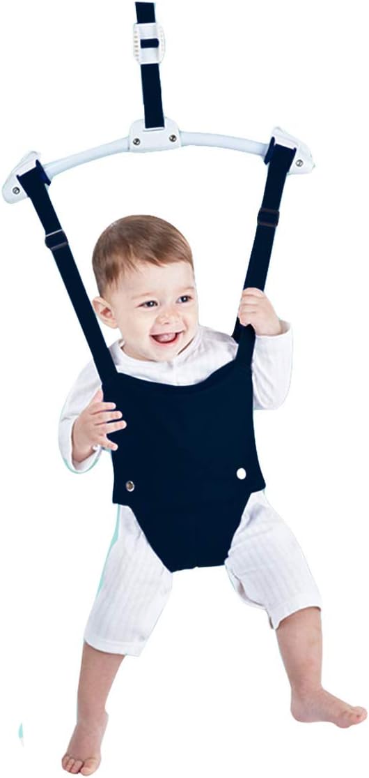 Creative Baby Door Jumper Set - Adjustable Toddler Baby Bouncer Baby Toys Baby Walker Swing Black