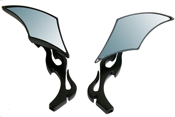 Black Diamond Motorcycle Cruiser Chopper Mirrors for 2015 Ducati Monster 821