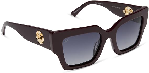 DIFF Princess Leia Designer Aviator Polarized Sunglasses for Men and Women