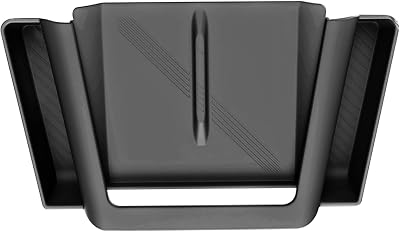 Jaronx Compatible with Tesla Model SX Wireless Charging Mat with Side Organizer 2021-2024, Anti-Slip Silicone Wireless Charging Pad Cover with Side Storage Pockets for Model SX Accessories