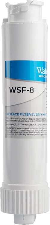 WaterSentinel WSF-8 Refrigerator Water Filter Replacement Filter Fits: Pure-Source Ultra II, EPTWFU01, EPTWFU01C, EWF02, OPFF2-RF300, 807946701, 012505454226, 34-8719-1468-4, 4562222