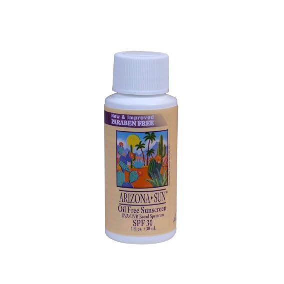 Arizona Sun - Sunscreen SPF 30 1 oz Total Sun Protection Lotion - Oil Free Sunblock Cream - Face and Body Sun Screen Sun Block