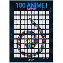 scrachit Top 100 Anime Scratch Off Poster - 23x17 - Challenge Bucket List