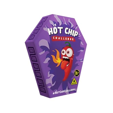 HOT CHIP Challenge - The Ultimate Hot Snack 67g Extra Hot & Spicy Perfect for Courage Parties & Challenges
