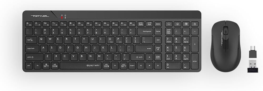 A4 TECH FG2300 Air2 Mini Q-Türkçe FN-Multimedya Klavye + Optik Mouse Sessiz 2.4Ghz Kablosuz Klavye Mouse Set