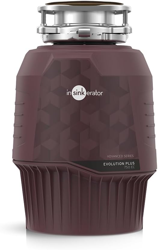 InSinkErator Evolution Plus 750 EC Food Waste Disposal Unit for Sink with Air Switch - Kitchen Sink Accessories and Gadgets - 20.9 x 20.9 x 31.2 cm