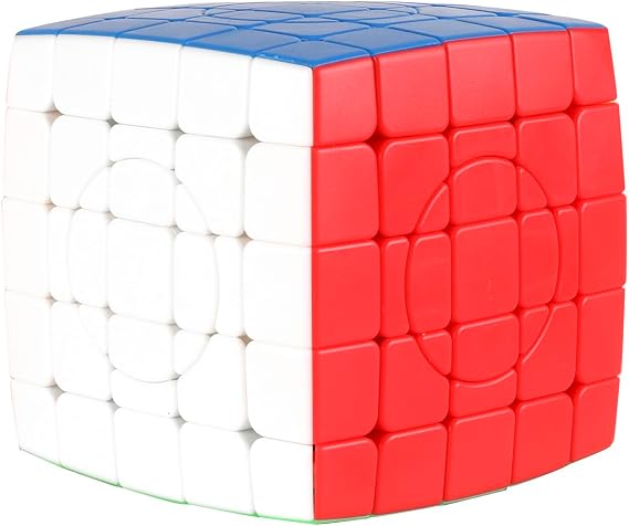 Willking Circular 5x5x5 Speed Cube Stickerless Puzzle Toys Gift (Circular 5x5 2.0)