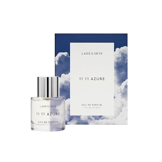 Lake & Skye 11 11 Azure Eau de Parfum Sample 0.06 fl oz (2ml) - Aquatic, Floral, Skin Musk, Clean, Vegan, Paraben-Free, Cruelty-Free