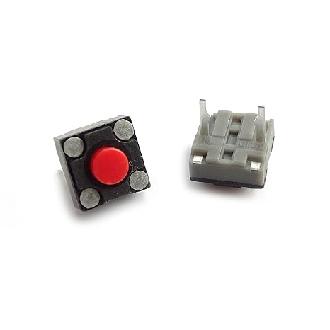 Micro Switch 6x6x4.3mm Switch Button Mouse DIP Micro Switch Tact Switch Silent 2pcs Micro Switch 2 Pins