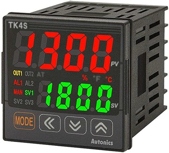TK4S-B4SN, Temp Control, 1/16 DIN, 2 Alarm+RS485, SSRP Voltage Output1, Relay Contact Output 2, 100-240VAC
