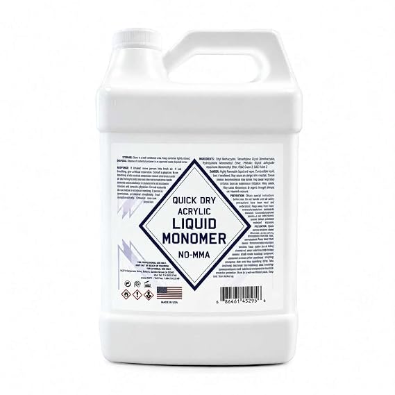 EMA Quick Dry Monomer Nail Liquid, 128 fl oz