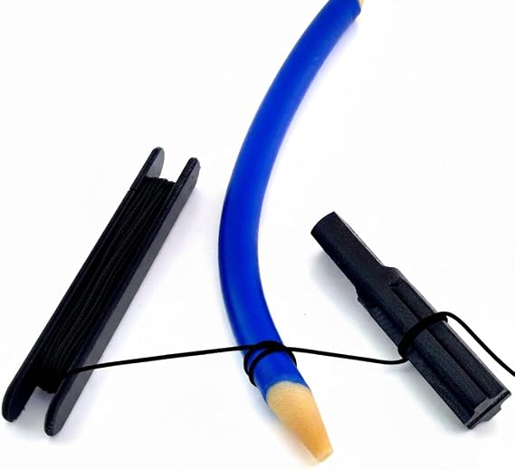SPEARFISHING WORLD Speargun Rubber Band Tying Tool Kit Line Holder, Pulling Tool & 40ft of 160lb Waxed Polyester Line for Speargun Wishbone Tying & Constrictor Knots Made in USA