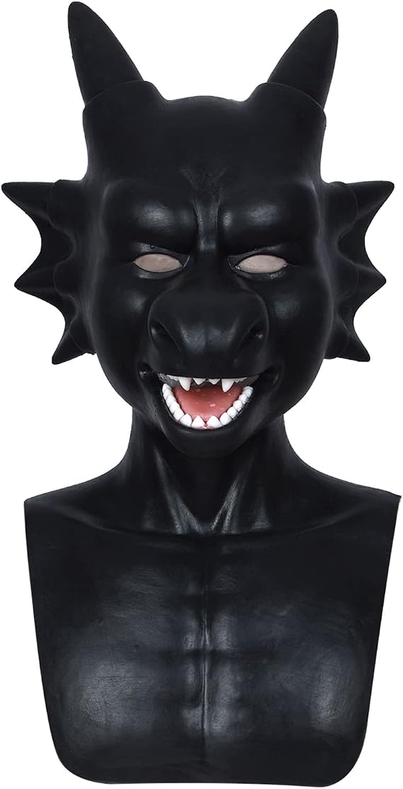SMITIZEN Monster Mask for Adult Dragon Cosplay Roleplay Animal Masquerade