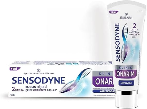 Sensodyne Klinik Onarım Aktif Beyazlık Diş Macunu 75ml
