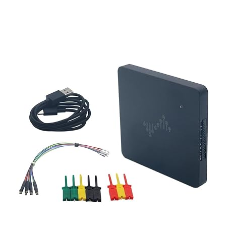 Logic Analyzer Portable Metal Logic Analyzer 16 Channels 100MHz USB-Based Debugging Logic Analyzer Spectrum Analyzers(DSLogicU2Basic 64M)