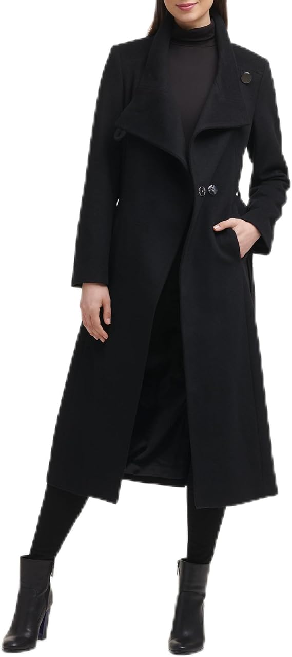 Kenneth Cole New York Women's Wool-blend Belted Maxi Coat