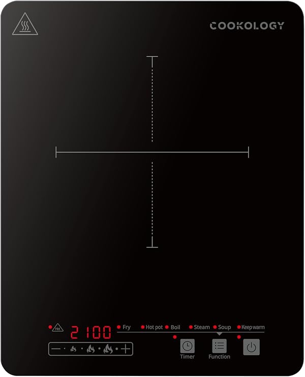 Cookology 2100W Portable Induction Hob - Single Zone