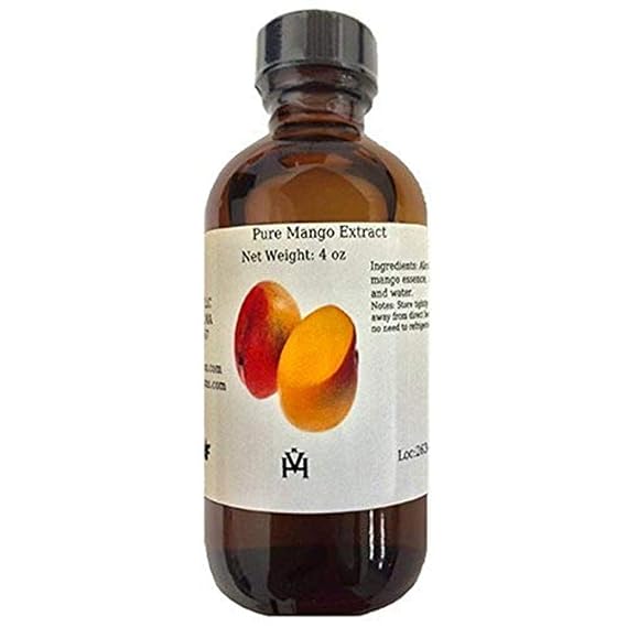 OliveNation Pure Mango Extract 4 oz. | All Natural Sugar Free Liquid for Sweet Tropical Taste/Aroma in Baked Goods, Sauces, Frosting/Fillings, Frozen Treats, Drinks