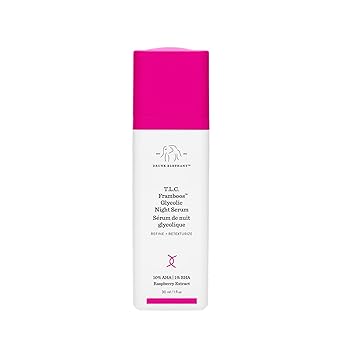 Drunk Elephant T.L.C. Framboos Glycolic Serum - Exfoliating AHA Serum - Clean Clinical Skincare - Cruelty-Free - Dermatologist-Tested - Free of Essential Oils, Silicones, and Fragrance
