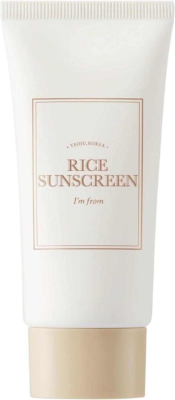 I'm from Rice Sunscreen 50ml, Physical, rice extract 41%, Non-nano zinc oxide, Reef friendly, skin sun protection