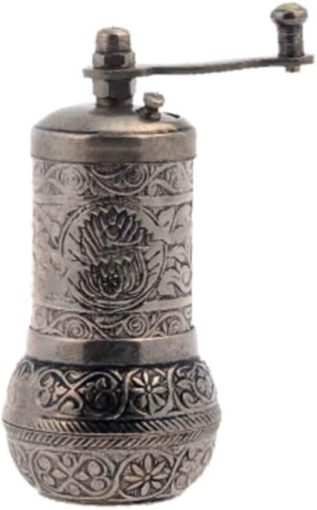 Bazaar 4 Beyaz Nostaljik Kalaylı Baharat Değirmeni