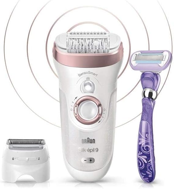 Braun Silk Epil 9 9870 SensoSmart Wet And Dry Wireless Hair Removal Device