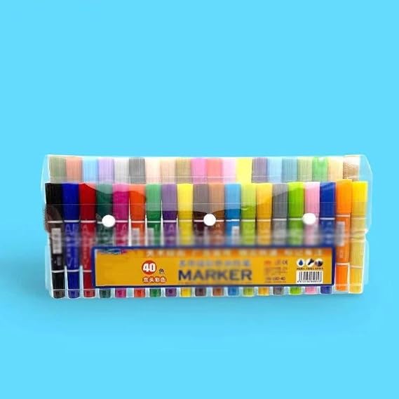 243040 Colors Marker Pen Set Headed Student Animation Drawing Oily Marker Kids Painting Pens School Art Supplies40color