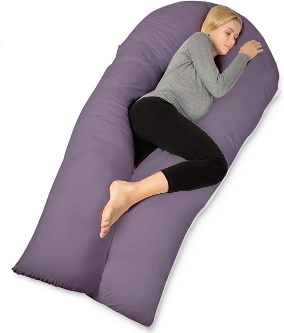 QUEEN ROSE Extra Long Pregnancy Body Pillow for Sleeping, Maternity Support