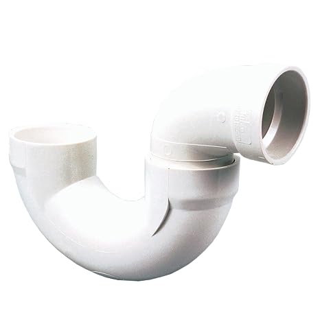 NIBCO Fig No U4885, 1-1/2 in. PVC DWV P-Trap Hub x Hub, Solvent Weld