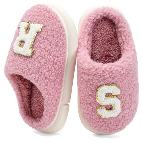 IceUnicorn Kids Slippers Boys Girls Warm Soft Plush Memory Foam House Slippers Big Little Kids Non-Slip Winter Home Shoes for Indoor Outdoor