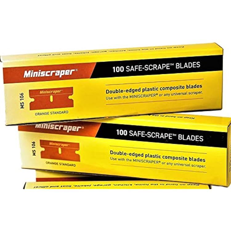 Plastic Razor Scraper Blades Double Edged 1 Pack