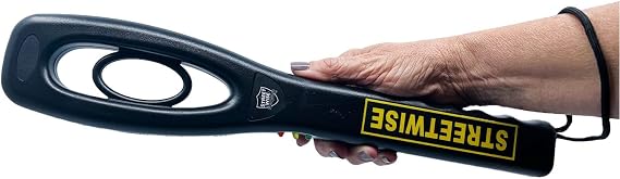 Streetwise Handheld Metal Detector Pinpointer Wand | Small Security Accessories | Security Guard Equipment