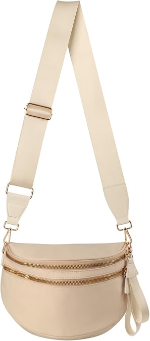 Crossbody Bags for Women Cross Body Purse Bum Bag Large Fanny Waist Pack with Adjustable Strap