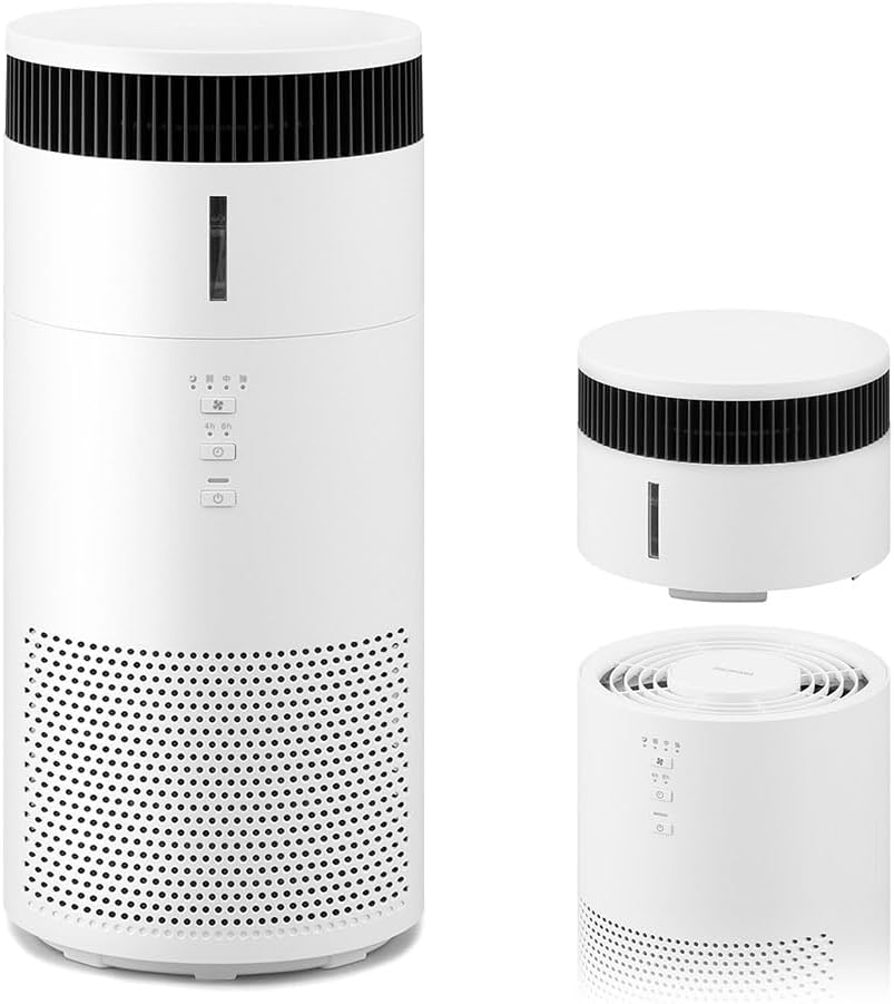 Iris Ohyama AAP-SH20A-W Air Purifier, Air Purifier, Humidifier with Humidification Function, 10 Tatami Mat, Vaporization Type, Clean, Wash, Water Supply, Deodorizing, Disinfectant, Deodorizing, Dust