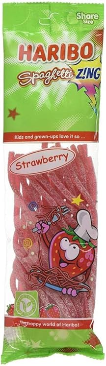 Haribo Spaghetti Z!Ng Strawberry, 160 g