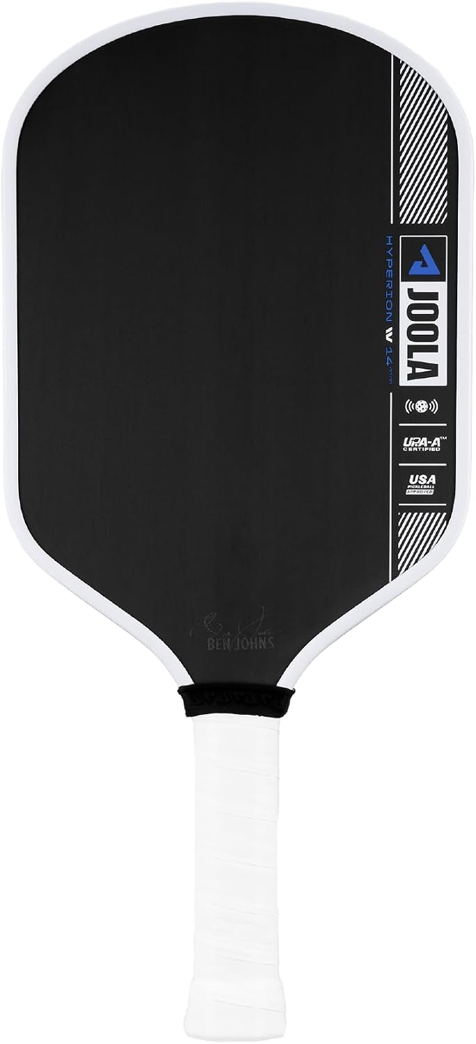 JOOLA BEN JONES Hyperion Pro IV 14mm Pickleball Paddle - TechFlex Power - Aerodynamic Curve for Swing Speed - Propulsion Core Improves Power and Touch - UPA-A Certified - USAP Approved - NFC Chip Compatible