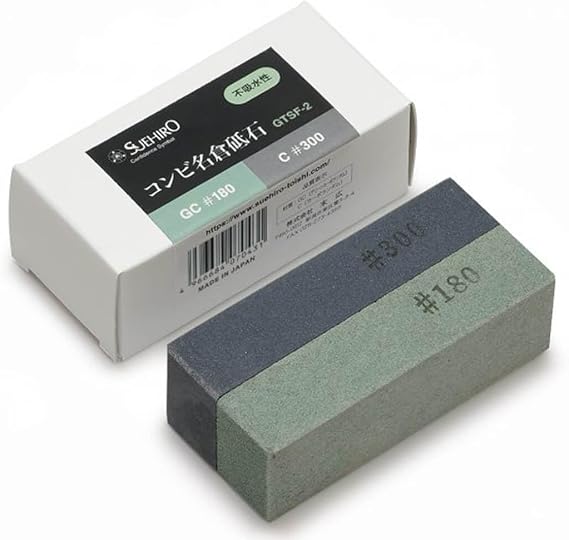SUEHIRO Double Sided Nagura Stone Grit 180/300 GTSF-2 Made in Japan Polishing Cleaning Surface Flattening Maintenance Whetstone