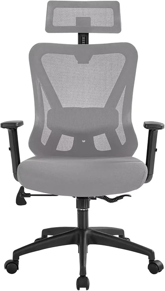 High-Back Ergonomic Mesh Office Chair with Adjustable Headrest