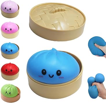 Squishy Dumpling Mystery mini Squishy Dumplings Box Real one Viral Glitter Squeeze Decompression Dough Dumplings Stress Ball